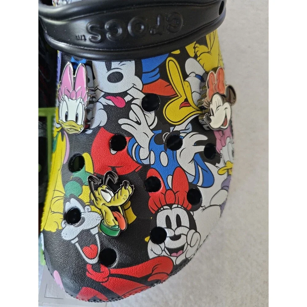Crocs Disney Mickey And Friends Classic Clog Mens M11 Black NWT 21148290H
